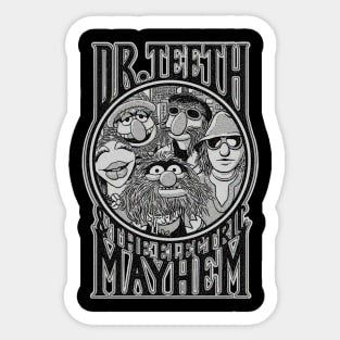 DR TEETH AND THE ELECTRIC MAYHEM VINTAGE Sticker